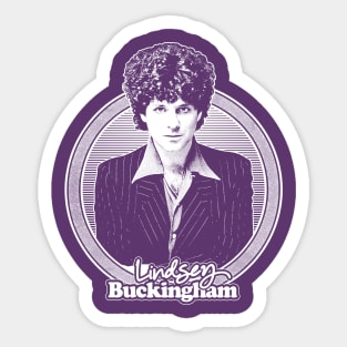 Lindsey Buckingham // Retro Style Fan Design Sticker